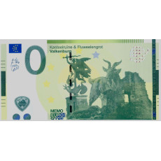 0 Euro biljet Kasteelruïne & Fluweelengrot Valkenburg